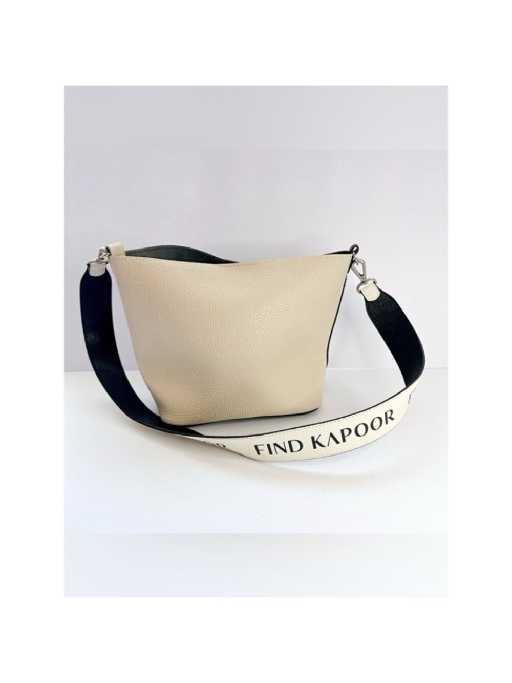 Find Kapoor Pingo Bucket Bag Black and White